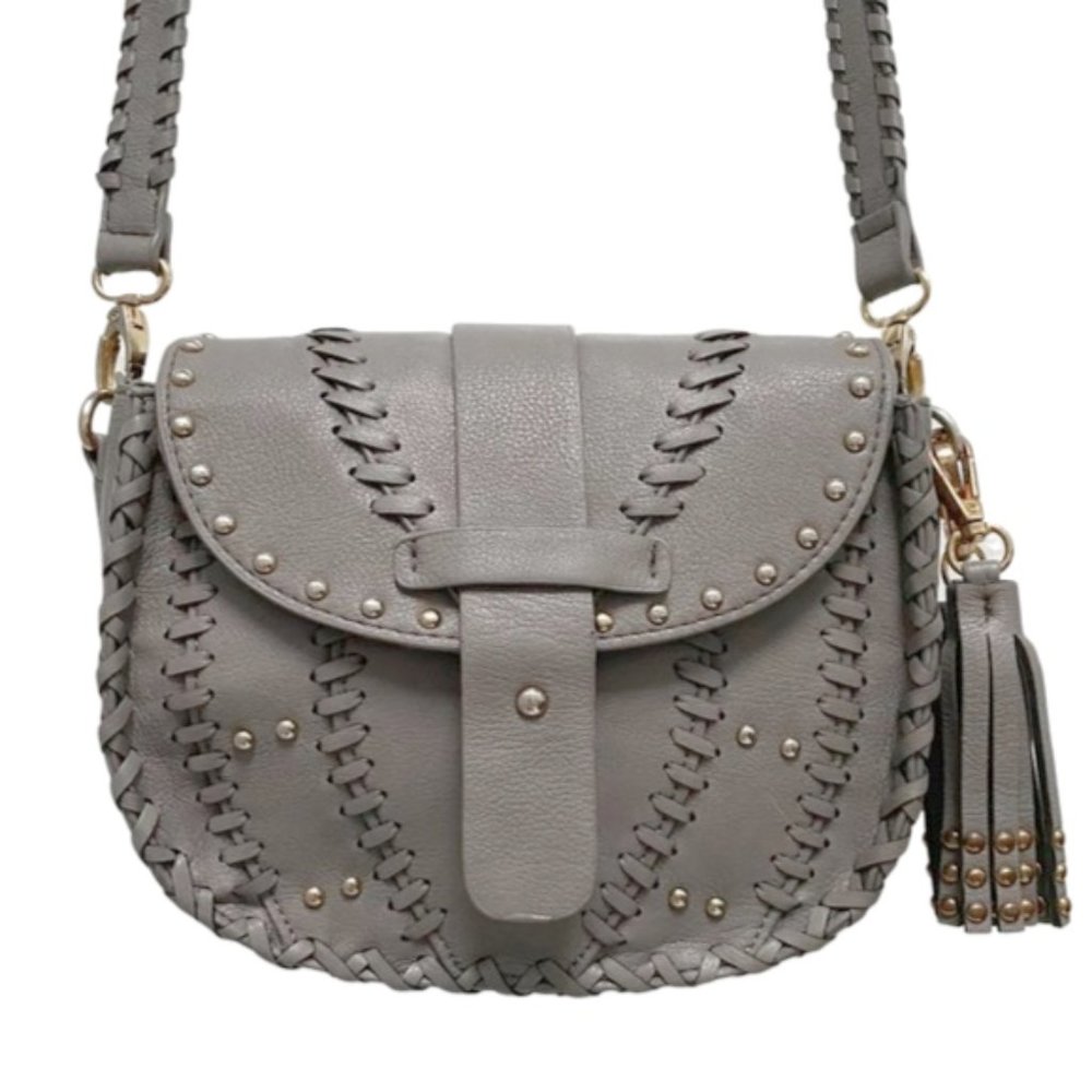 Under One Sky Studded Crossbody Bag - Gray - Picture 2 of 9